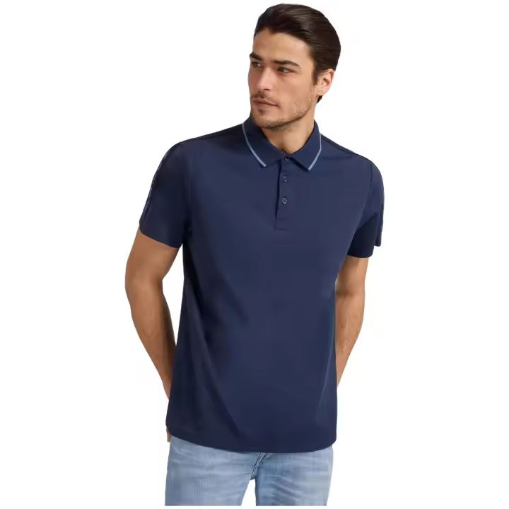 Polo Guess Paul Pique para hombre en color azul - 1