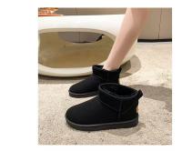 Botas De Nieve Para Mujer Invierno Calientes Cuero Sintético Antideslizantes Impermeables Cortas Con Forro De Algodón Cómodo Talla Real - details 3