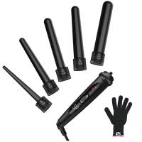 Rizador De Pelo Creativo 5 En 1 Intercambiable Con Calentamiento Rápido Set De Rizadores Tourmaline Cerámica Para Secado Y Baño Electrónico Dual Voltaje 100-240V Rizador De Pelo Digital Con Control De Temperatura - details 16