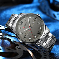 Reloj De Pulsera De Lujo Para Hombres CURREN De Acero Inoxidable Con Movimiento De Cuarzo Manos Luminosas Fecha Automática Estilo Casual - details 21
