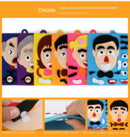 Rompecabezas 3D Divertido Juego De Expresiones Faciales Montessori Educativo Para Niños 30 Cm Autoadhesivos De Caras - details 9