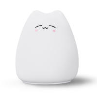 Lámpara Nocturna De Gato Colorido En Silicona Para Niños Decoración Creativa Para El Escritorio Del Dormitorio Luz De Toque Con Sensor Regalo Festivo - details 7