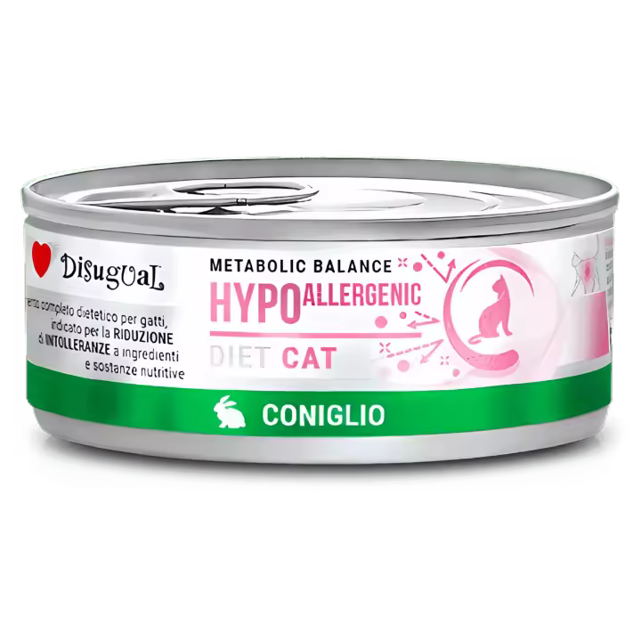 Disugual Diet Cat Conejo Hipoalergénico 85 g – Comida Húmeda Veterinaria para Gatos con Alergias - 1