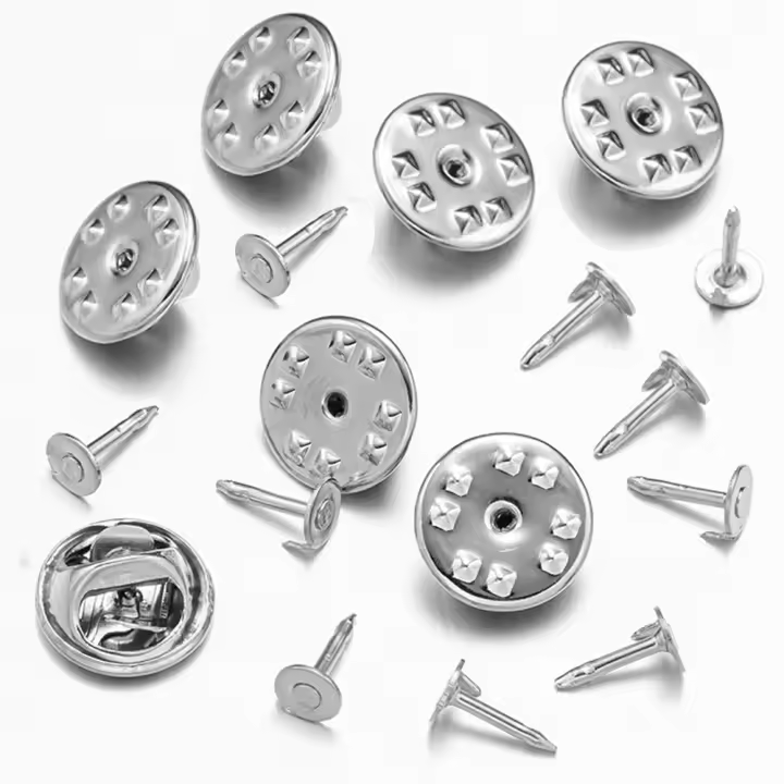 100pcs Base De Broche De Metal Con Abrazadera Mariposa Para DIY Joyería Hecha a Mano Accesorios De Manualidades Clasps Y Ganchos Para Broches - 1