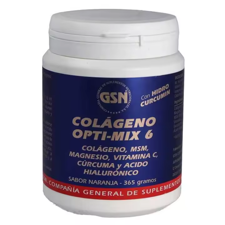 GSN COLÁGENO OPTI-MIX 6 365gr para la Salud óptima de Articulaciones, Huesos, Piel, Cabello y Uñas - 1