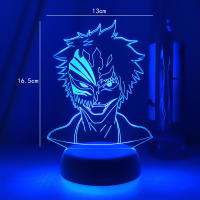 Lámpara Nocturna LED De Anime Bleach Con Máscara Para Decoración De Habitación De Niños Luz De Noche Para Regalos Para Niños Decoración De Estudio Luz 3D Incluye Bombillas - details 10