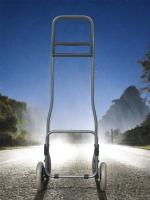 Carrito de Compras Plegable de Gran Capacidad con 2 Ruedas Soporte Metálico Resistente 40 Litros de Almacenamiento - details 2
