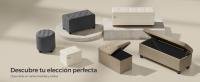 SONGMICS Puff Almacenaje, Baúl Plegable con Patas, 38 x 110 x 40 cm, Banco de Pie de Cama, Banco Almacenaje, Soporta hasta 300 kg, para Sala de Estar, Dormitorio, Entrada, Blanco Crema/ Marrón Camello - details 4