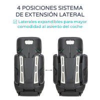 Ms BabyWorld MODENA - Silla coche Isofix Grupo 2/3, I-SIZE R129, Reclinable - Silla coche para bebé y niños, Cinturón, Universal, de 15 a 36 kg ó 100-150 cms - details 2