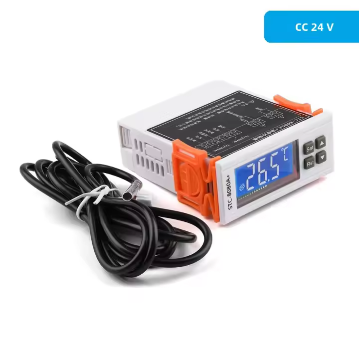 Controlador De Temperatura Para Refrigerador STC-8080A+ Timer De Deshielo Automático Con Solenoide Monoproya Inteligente - 1