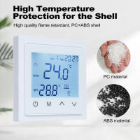 Termostato Inteligente De Pantalla Digital LED Táctil Control De Temperatura Para Calentamiento Por Piso 16A Sensor NTC 85-265V - details 3