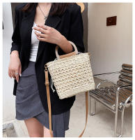 Bolso de Mujer JIOMAY 2023 Verano Bolsos de Mano de Diseñador Bolso de Hombro de Playa con Mango de Madera Cierre de Cordón Tejido de Poliéster - details 27