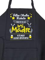 Delantal frase Faltan Estrellas Michelín para decir que Mi Madre es la Mejor Cocinera del Universo " DELANTAL MAMÁ ABUELA - details 1