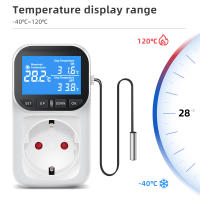 Controlador De Temperatura Digital Con Display LCD Timbre Preset Para Enfriamiento Y Calentamiento Sensor De Temperatura EU Plug 220V - details 14