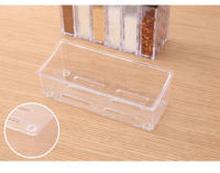 Caja De Almacenamiento De Especias Transparente 6pcs/Juego Botellas De Pimienta Y Sal Para La Cocina Material De Acrílico Y Plástico Estilo Pastoral Ecológico - details 5