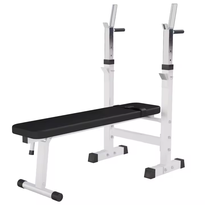 Gorilla Sports Banco de Pesas con Rack de Barras Ajustable - 1
