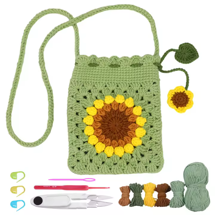 Kit De Inicio Para Crochet IMZAY Con Herramientas Y Video Tutoriales Para Principiantes Material De Ganchillo No Terminado - 1
