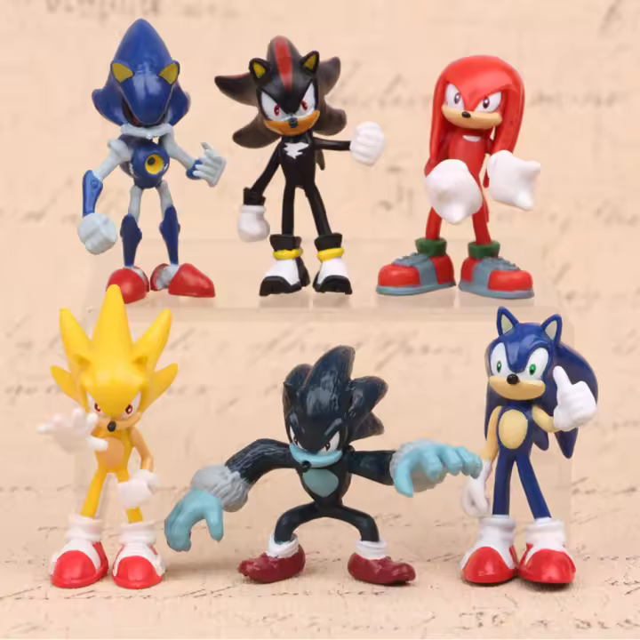 Juego De 18 Piezas Mini Sonic Figuras De Acción De 5-7cm PVC Elegante Echado Espinilla Sombra Modelo De Muñeca Para Niños Regalo De Cumpleaños - 1