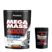 Mega Mass 4000 4Kg Weider + Creatina king 200g - details 0