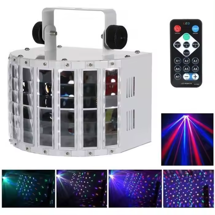 Lyre Led, lámpara de Escenario NetBoat RGBW de 24 W, 6 Canales, control por Voz, control Automático, ajuste de velocidad y DMX 512 - 1