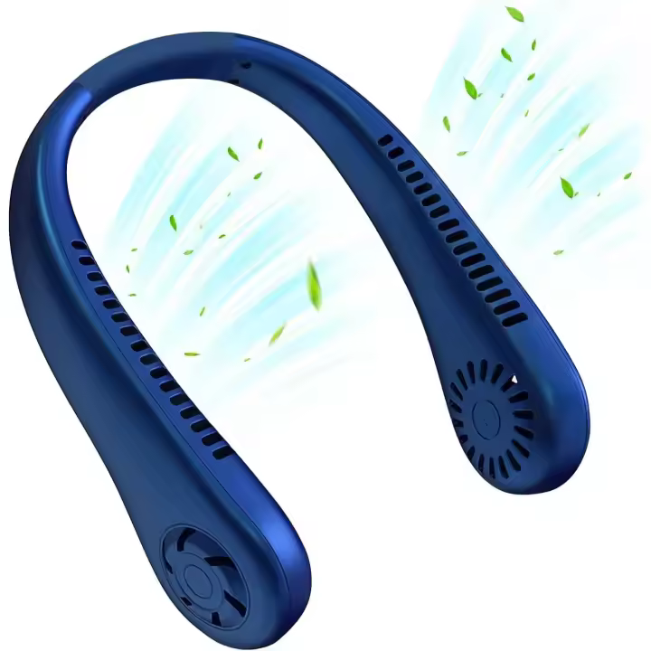 Ventilador De Cuello Colgante Sin Hojas, Mini Ventilador Portátil Usb, Súper Fuerte Viento, Silencioso Viento Natural, Recargable - 1