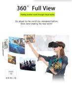 Gafas De Realidad Virtual VR Para TV Y Videojuegos Compatible Con iOS Y Android Gafas 3D Gafas De Realidad Virtual Con Controlador Sensor Inalámbrico Gafas Binoculares Para Smartphone - details 3