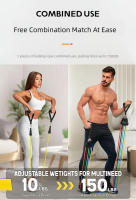 11pcs Bandas De Resistencia Para Ejercicio Elásticas Equipamiento De Fitness Portátil Con Correa De Tobillo Expansor De Pecho - details 5