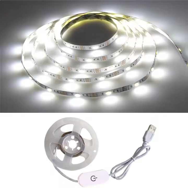 Tira De LED Flexible 5V USB Con Interruptor Táctil Para Fiestas Pasillo Barra Baño Hogar Iluminación Creativa SMD5050 - 1