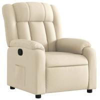 vidaXL Sillón reclinable de tela Gris claro, Gris oscuro, Negro Sillon Dormitorio Sillon Comodos Silla Relax Sillón Sofá - details 3