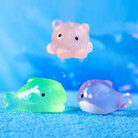 10PCS Ornamentos De Resina Luminosa De Ballena Y Octopus Para Jardín Faeérico Miniatura Organismo Marítimo Decoración De Micro Paisaje En Maceta - details 2