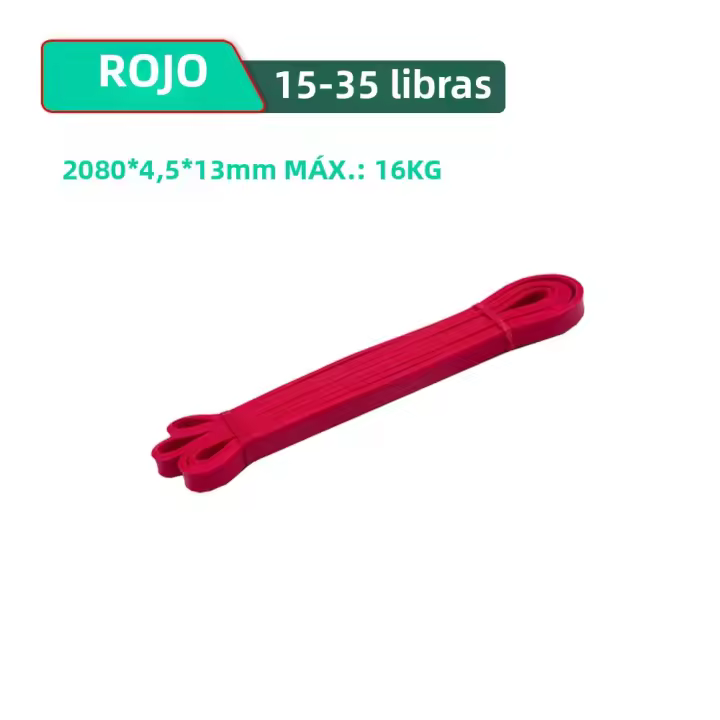 Banda De Resistencia De Látex Fuerte Elástica Para Ejercicio De Fuerza Pull-Ups Auxiliar Pilates Equipo De Gimnasio Y Fitness Para Entrenamiento De Fortalecimiento - 1