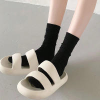 7 Pares De Calcetines De Cuello Redondo Para Mujer En Colores Sólidos Negro Y Blanco Absorbentes De Sudor Transpirables Calcetines Casuales Suaves Y Versátiles - details 8