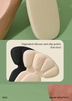 Protector De Talón En Forma De T Almohadillas De Comodidad Para Mujer Antideslizantes Alivio Del Dolor Reutilizable Transpirables Ajustables Soporte Arco Durable Pads De Tacón Alto - details 7