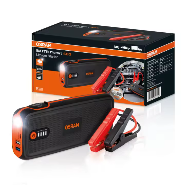 Osram BATTERYstart 400 Arrancador 16800mAh 8L Gasolina/6L Diesel - 1