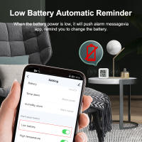 Sensor De Temperatura Y Humedad Bluetooth Con Pantalla LCD Cadena Control Remoto Por Tuya APP Y Voz Google Termómetro Higrómetro - details 9