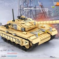 Bloques De Construcción MOC 99A Tanque De Batalla Principal Militar Challenger Leopard Panther Juguetes Para Niños Modelos De Soldado Pesado - details 10