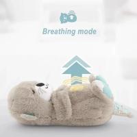 Muñeco De Peluche Suave Para Bebés Otter Soothing Con Música Y Luz Compañero Para Dormir Para Niños Y Niñas Regalo Ideal - details 16