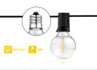 Cadena De Luces LED Para Exterior G40 Bombilla Impermeable De Jardín Decoración De Navidad Con Enchufe EU/US Voltaje 110V-230V - details 2