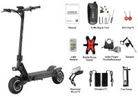 YUME HAWK Pro Scooter Eléctrico, Neumáticos de Carretera Sin Cámara 10x4.5", Motor de 3000W*2, Batería de 60V 30Ah, Velocidad Máxima de 50km/h, Alcance Máximo de 100km, Sistema de Cambio de 3 Marchas, Frenos de Disco, Suspensión Hidráulica Ajustable, Cont - details 13
