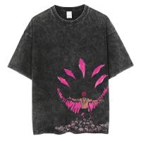 Camiseta Harajuku Japón Anime Streetwear Gráfico Algodón Verano Manga Corta Impresión Jujutsu Kaisen Vintage Lavada Para Hombre - details 22
