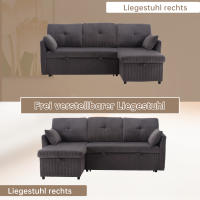 Sofá modular Combinado Sofá modular en L con sillón reclinable reversible Sofá modular Combinado con asiento contenedor - details 4