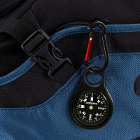 Brújula de aleación de zinc, mosquetón, de Brújula Clip, gancho a presión, accesorio para acampar al Aire Libre para senderismo - details 3