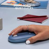 Logitech Ratón Inalámbrico Pebble M350 | Mouse Ligero y Delgado con Bluetooth | Silencioso para Oficina | Compatible con Portátil y Tableta | Batería 2 en 1 USB | Disponible en Varios Colores - details 2