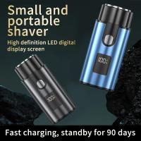 Afeitadora Digital Recargable Portátil Para Barba Y Cabello De Hombre Mini Razor Eléctrico Afeitadora De Cara Recargable - details 0