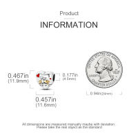 LAZA 1PC Colgante De Cruz Perfume Plata Esmaltada Para Hacer Pulseras Joyería Para Mujer Bola De Zirconia Metálica Peso 3g - details 32