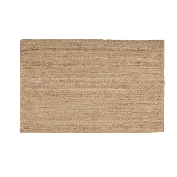 Ottoman - Alfombra de Yute Alma 100% Fibra de Yute Natural - Alta Resistencia - Tejida a Mano - Alfombra para Salón - 1