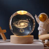 Lámpara De Mesa LED USB Galaxia Saturno 3D Cristal Ball Luz De Ambiente Para Decoración De Habitación Regalo Creativo Para Niños Navidad - details 7