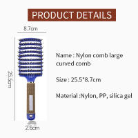 Cepillo De Pelo Original Para Mujeres Peine Desenredante Masajeador De Pelo Nylon Herramientas De Peluquería Para Estilizar El Cabello En Salón - details 5