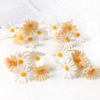 5/10/20Pcs Flores Artificiales De Margarita Decoración Para Hogar Y Bodas Accesorios Para Guirnaldas DIY De Tela Silken - details 7