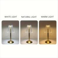 Lámpara De Noche LED Clásica Con Toque USB Recargable 3 Colores Ajustables Para Dormitorio Y Sala De Estar Decoración De Mesa Sin Cable - details 6